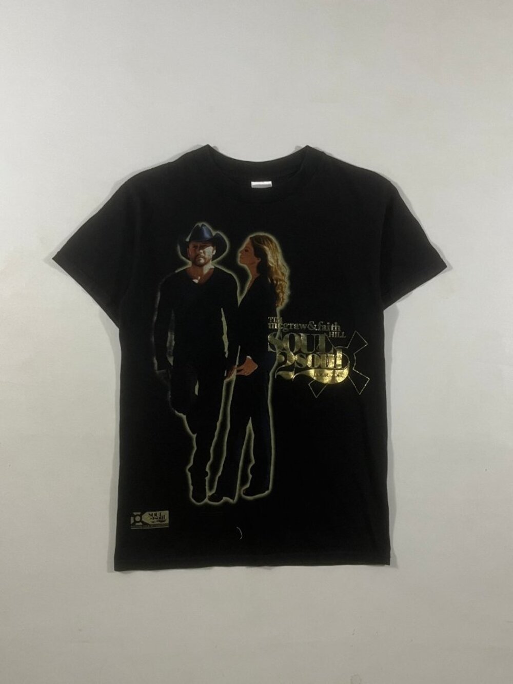 Vintage 2007 Tim McGraw & Faith Hill Soul 2 Soul Tour Country Band Tee S